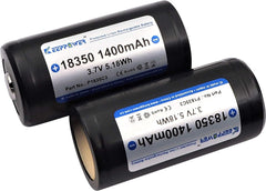 KeepPower 18350 Rechargeable Batteries (PAIR)